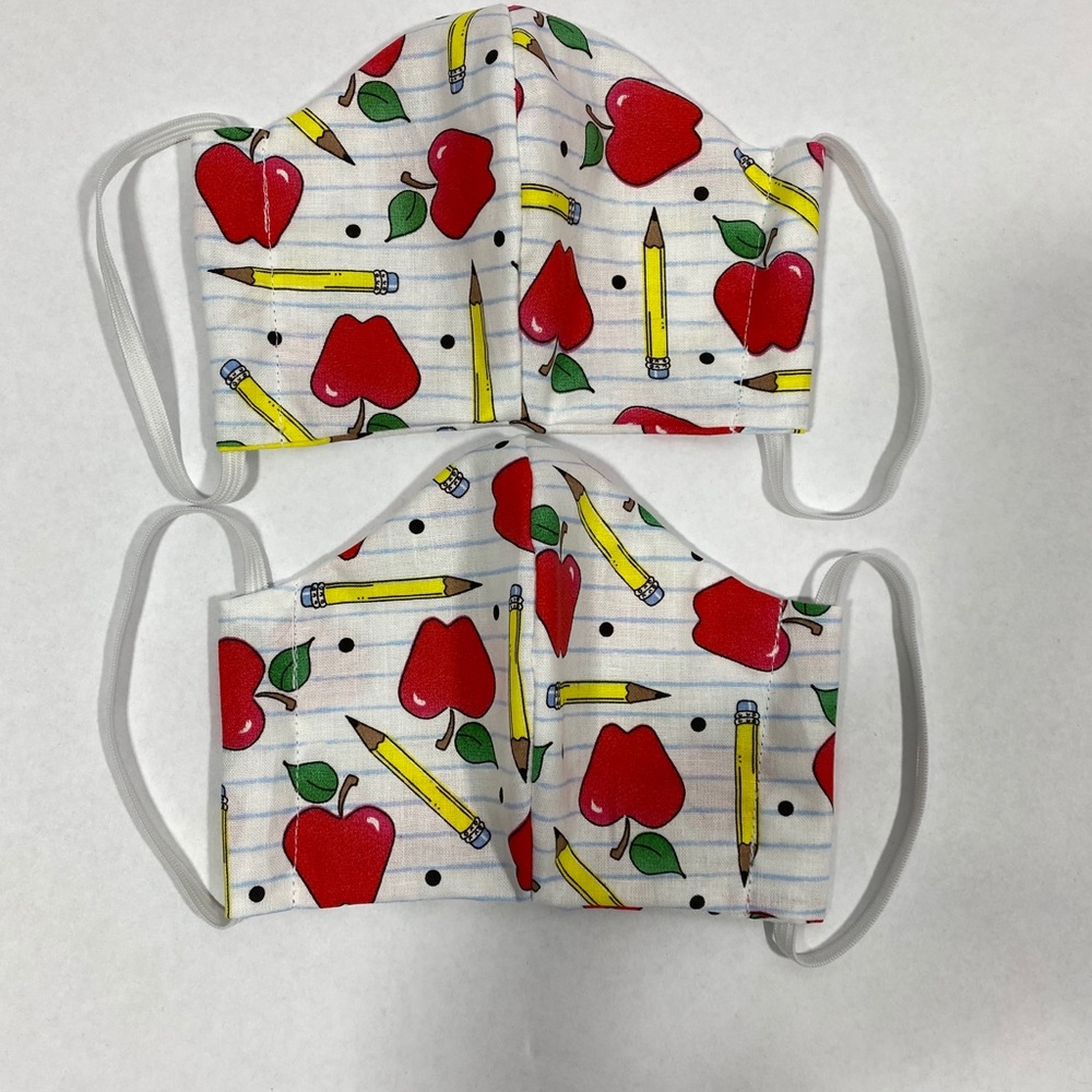 Teacher/ apple face mask - Picture 1 of 6